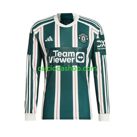 Maglia Manchester United Gara Away Uomo 2023-2024 ML