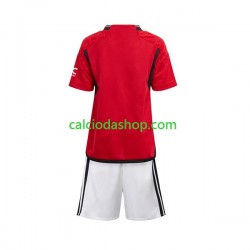 Maglia Manchester United Gara Home Completo Bambino 2-13 Anni 2023-2024 MC