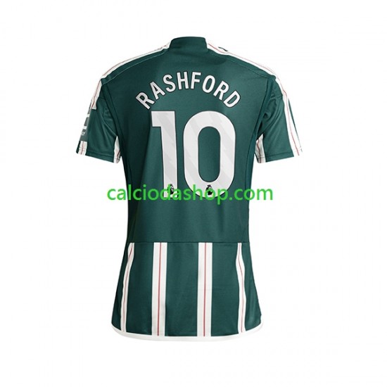 Maglia Manchester United Marcus Rashford 10 Gara Away Uomo 2023-2024 MC