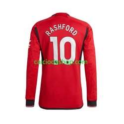 Maglia Manchester United Marcus Rashford 10 Gara Home Uomo 2023-2024 ML