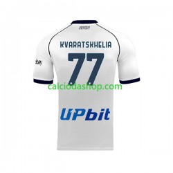 Maglia Napoli Khvicha Kvaratskhelia 77 Gara Away Uomo 2023-2024 MC