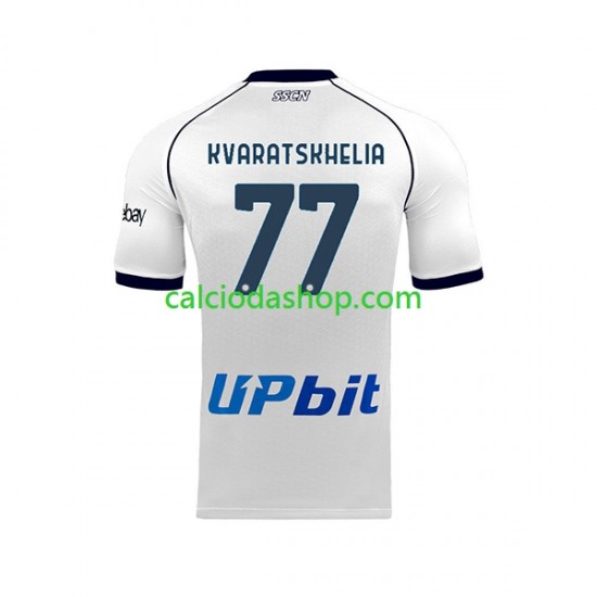 Maglia Napoli Khvicha Kvaratskhelia 77 Gara Away Uomo 2023-2024 MC