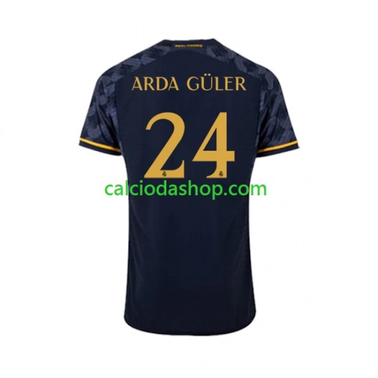 Maglia Real Madrid Arda Guler 24 Gara Away Uomo 2023-2024 MC