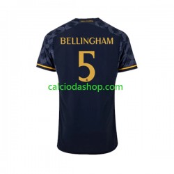 Maglia Real Madrid Jude Bellingham 5 Gara Away Uomo 2023-2024 MC