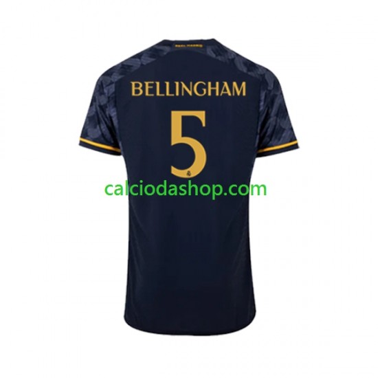 Maglia Real Madrid Jude Bellingham 5 Gara Away Uomo 2023-2024 MC