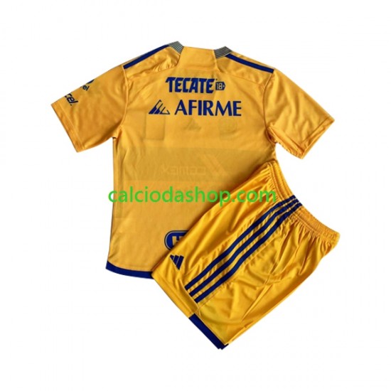 Maglia Tigres UANL Gara Home Completo Bambino 2-13 Anni 2023-2024 MC