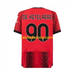 Maglia AC Milan Charles De Ketelaere 90 Gara Home Uomo 2023-2024 MC