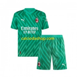 Maglia Portiere AC Milan Gara Home Completo Bambino 2-13 Anni 2023-2024 MC