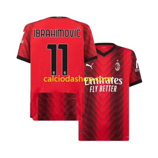 Maglia AC Milan Ibrahimovic 11 Gara Home Uomo 2023-2024 MC