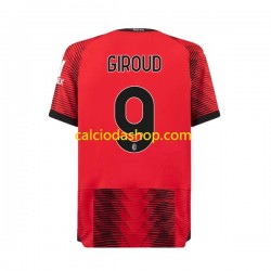 Maglia AC Milan Olivier Giroud 9 Gara Home Uomo 2023-2024 MC