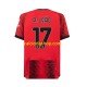 Maglia AC Milan Rafael Leao 17 Gara Home Uomo 2023-2024 MC