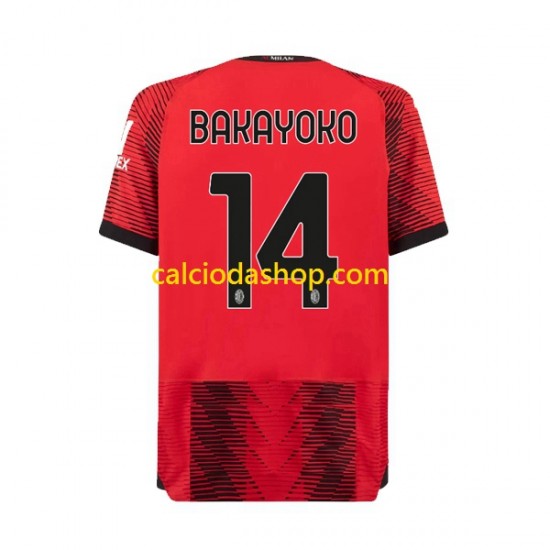 Maglia AC Milan Tiemoue Bakayoko 14 Gara Home Uomo 2023-2024 MC