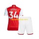 Maglia Arsenal Xhaka 34 Gara Home Completo Bambino 2-13 Anni 2023-2024 MC