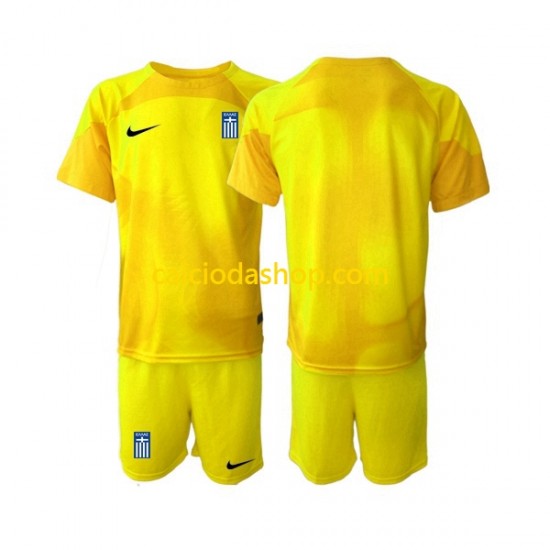 Maglia Portiere Grecia Gara Home Completo Bambino 2-13 Anni 2023 MC