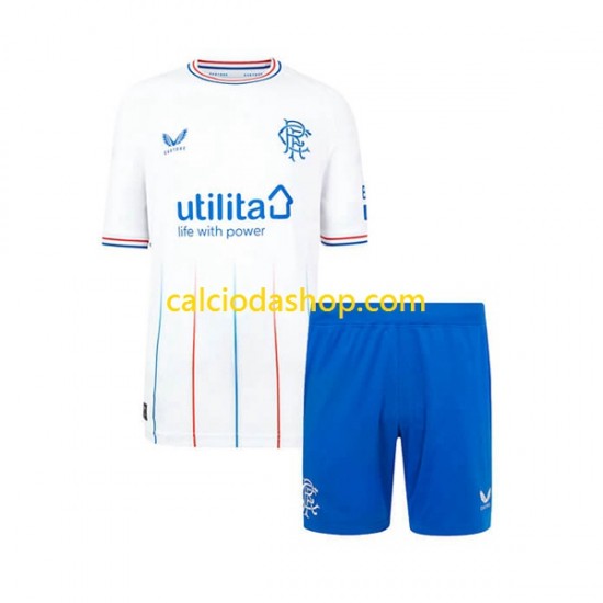 Maglia Rangers Gara Away Completo Bambino 2-13 Anni 2023-2024 MC