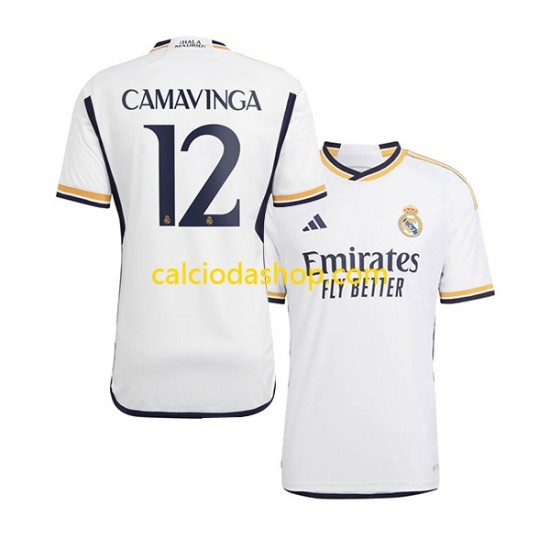 Maglia Real Madrid Camavinga 12 Gara Home Uomo 2023-2024 MC