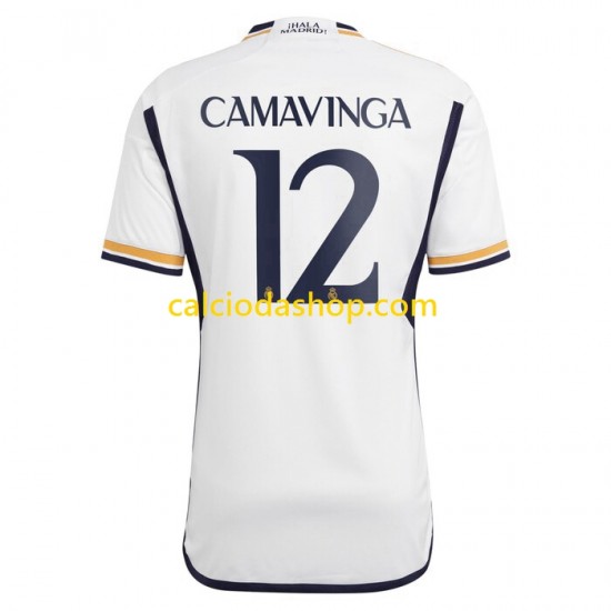 Maglia Real Madrid Camavinga 12 Gara Home Uomo 2023-2024 MC