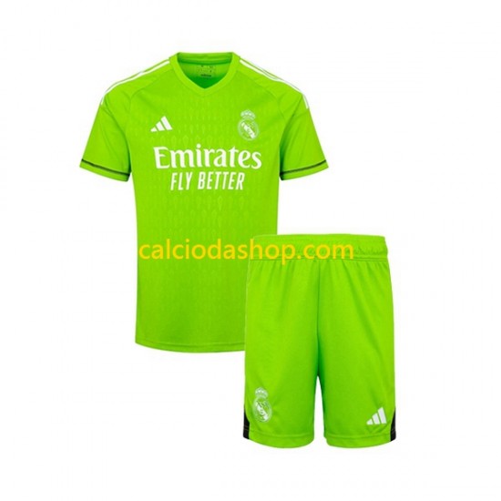 Maglia Portiere Real Madrid Gara Home Completo Bambino 2-13 Anni 2023-2024 MC