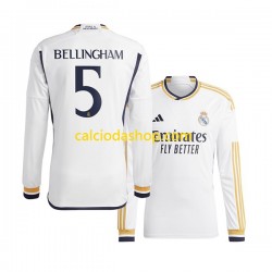 Maglia Real Madrid Jude Bellingham 5 Gara Home Uomo 2023-2024 ML