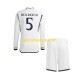 Maglia Real Madrid Jude Bellingham 5 Gara Home Completo Bambino 2-13 Anni 2023-2024 ML