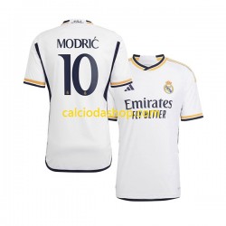 Maglia Real Madrid Modri膰 10 Gara Home Uomo 2023-2024 MC