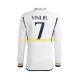 Maglia Real Madrid Vinicius Junior 7 Gara Home Uomo 2023-2024 ML