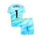 Maglia Portiere Tottenham Hotspur Hugo Lloris 1 Gara Home Completo Bambino 2-13 Anni 2023-2024 MC