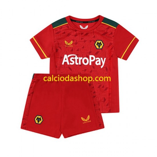 Maglia Wolverhampton Wanderers Gara Away Completo Bambino 2-13 Anni 2023-2024 MC