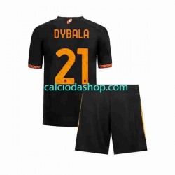 Maglia AS Roma Paulo Dybala 21 Gara Terza Completo Bambino 2-13 Anni 2023-2024 MC