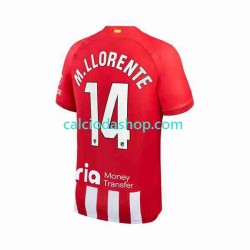 Maglia Atlético Madrid 2 Marcos Llorente 14 Gara Home Uomo 2023-2024 MC