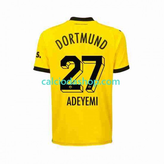 Maglia Borussia Dortmund Karim Adeyemi 27 Gara Home Uomo 2023-2024 MC