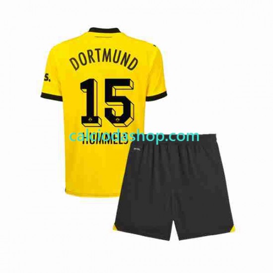 Maglia Borussia Dortmund Mats Hummels 15 Gara Home Completo Bambino 2-13 Anni 2023-2024 MC