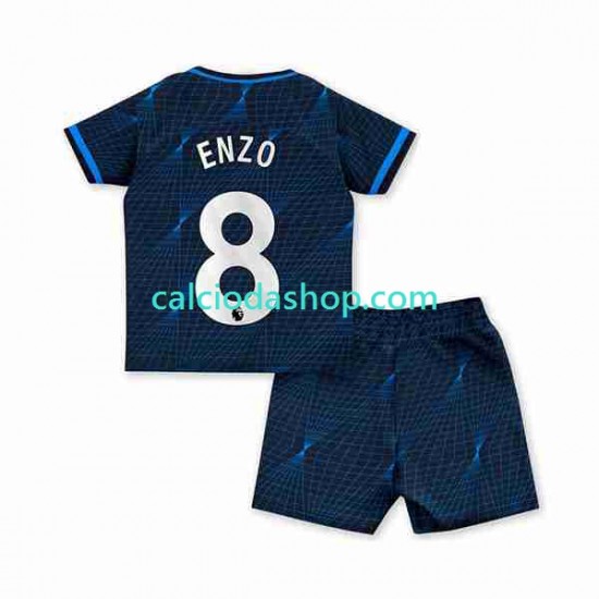 Maglia Chelsea Enzo Fernandez 8 Gara Away Completo Bambino 2-13 Anni 2023-2024 MC