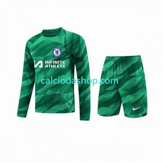 Maglia Portiere Chelsea Gara Terza Completo Bambino 2-13 Anni 2023-2024 ML