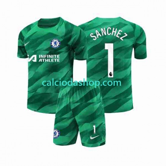 Maglia Portiere Chelsea Robert Sanchez 1 Gara Terza Completo Bambino 2-13 Anni 2023-2024 MC