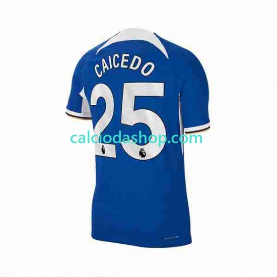 Maglia Chelsea Moises Caicedo 25 Gara Home Uomo 2023-2024 MC