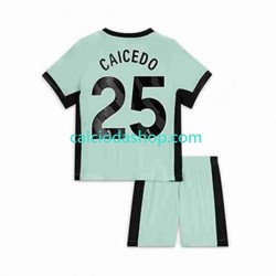 Maglia Chelsea Moises Caicedo 25 Gara Terza Completo Bambino 2-13 Anni 2023-2024 MC