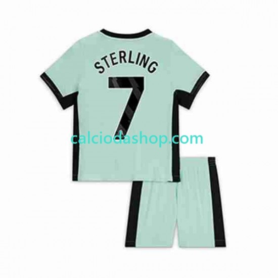 Maglia Chelsea Raheem Sterling 7 Gara Terza Completo Bambino 2-13 Anni 2023-2024 MC