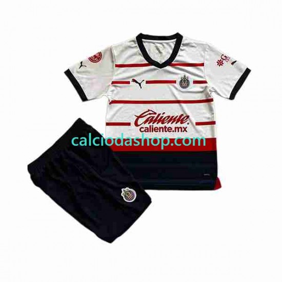 Maglia Deportivo Guadalajara Gara Away Completo Bambino 2-13 Anni 2023-2024 MC