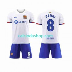 Maglia FC Barcelona Pedri 8 Gara Away Completo Bambino 2-13 Anni 2023-2024 MC