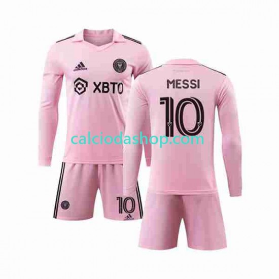 Maglia Inter Miami Lionel Messi 10 Gara Home Completo Bambino 2-13 Anni 2023-2024 ML