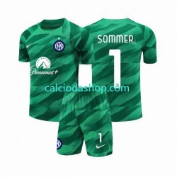 Maglia Portiere Inter Milan Sommer 1 Gara Away Completo Bambino 2-13 Anni 2023-2024 MC