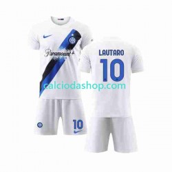 Maglia Inter Milan Lautaro Martinez 10 Gara Away Completo Bambino 2-13 Anni 2023-2024 MC