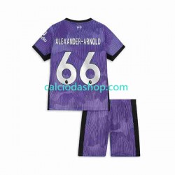 Maglia Liverpool Alexander-Arnold 66 Gara Terza Completo Bambino 2-13 Anni 2023-2024 MC