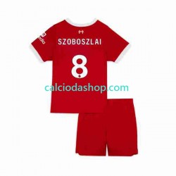 Maglia Liverpool Dominik Szoboszlai 8 Gara Home Completo Bambino 2-13 Anni 2023 MC