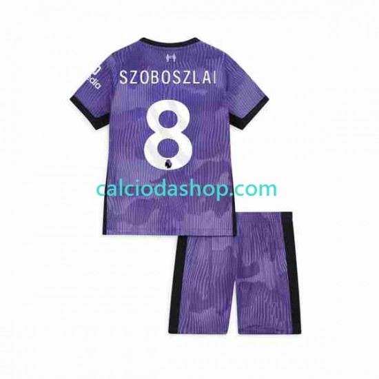 Maglia Liverpool Dominik Szoboszlai 8 Gara Terza Completo Bambino 2-13 Anni 2023 MC