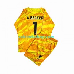 Maglia Portiere Liverpool A.Becker 1 Gara Terza Completo Bambino 2-13 Anni 2023-2024 ML