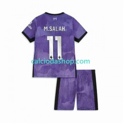 Maglia Liverpool M.Salah 11 Gara Terza Completo Bambino 2-13 Anni 2023-2024 MC