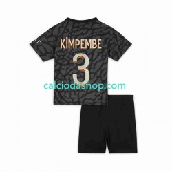 Maglia Paris Saint-Germain Kimpembe 3 Gara Terza Completo Bambino 2-13 Anni 2023-2024 MC