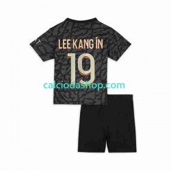 Maglia Paris Saint-Germain Lee Kang In 19 Gara Terza Completo Bambino 2-13 Anni 2023-2024 MC